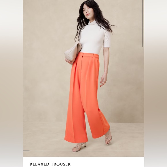 EUC Banana Republic size 00P Relaxed Trouser - Picture 1 of 3